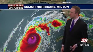 Tracking dry cold fronts and major hurricane Milton [upl. by Ennovyahs]