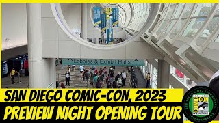 San Diego ComicCon SDCC 2023 First Minutes Exhibit Hall Floor Tour [upl. by Tanny]