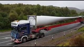 Vestas Wind Turbine Blade transportation [upl. by Ahsaet]