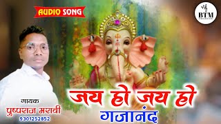 Pushpraj Marabi  Cg Ganesh Song  Jay Ho Jay Ho Gajanand  BTMSTUDIO PENDRA [upl. by Norval]