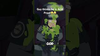 I dont think he is acid proof😂😂 rickandmorty funny funnyvideo [upl. by Arvell]