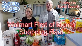 Walmart First Of Month Shopping Haul 11132024  Living On Social Security [upl. by Ellerred477]