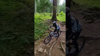 Downhill fun in Lermoos Austria mtb Hillefreeride drop astria downhill [upl. by Aseret]