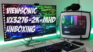 ViewSonic VX32762Kmhd Unboxing and Quick Overview [upl. by Jud517]