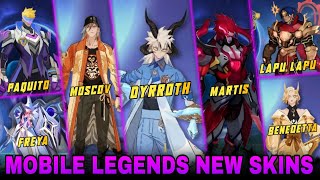 DYRROTH BEAST SKIN SERIES  VALIR amp MARTIS SKIN  30 NEW BLANK SKIN UPDATE  MLBB whatsnext [upl. by Kenaz]