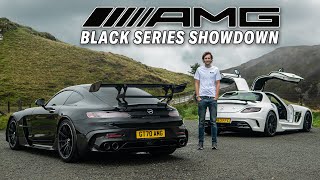 GT vs SLS AMG Black Series Headtohead Review  Henry Catchpole  The Drivers Seat [upl. by Deron]