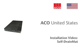 ACO quotHow Toquot Series Self  DrainMat Install [upl. by Hurley]