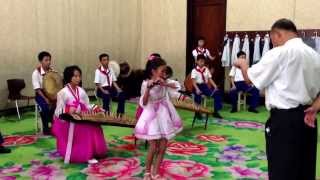 North Korea children orchestra practice at Mangyongdae Schoolchildrens Palace [upl. by Zwick917]