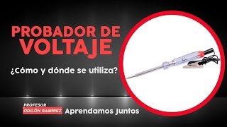 PROBADOR DE VOLTAJE 12 volts Lámpara  CORRECTO USO [upl. by Faun58]