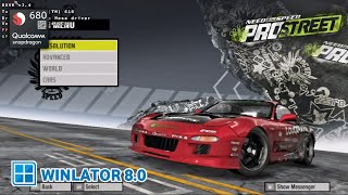 Winlator 80  NEED FOR SPEED PROSTREET  Snapdragon 680 [upl. by Lebasiairam407]