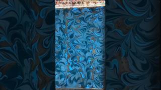 waves 🌊 art speedpaint marbling fabric painting satisfying watermarbling originalart [upl. by Slyke258]