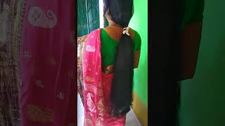 Gorgeous beauty long hair ponytail making by own house 💗👵bonghairstyles8920 [upl. by Ymmas]