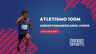 Highlights Atletismo  100M Masculino  Juegos Panamericanos Junior CaliValle 2021 [upl. by Barnebas]