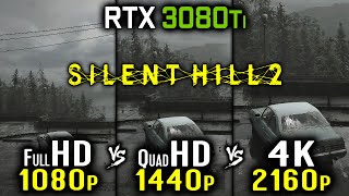 Silent Hill 2 Remake  RTX 3080 Ti  1080p vs 1440p vs 2160p 4K Benchmark  TSR XeSS FSR DLSS [upl. by Ednutey]