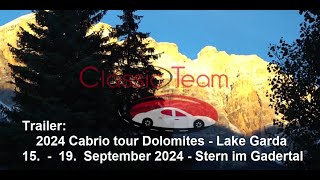 Trailer 2024 Cabrio tour Dolomites  Lake Garda Herbst [upl. by Woodrow401]