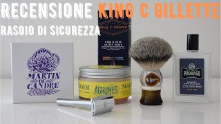 Rasoio King C Gillette  Recensione delliconico rasoio di King Camp Gillette del 1901 [upl. by Synn]