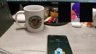 Samsung Galaxy A22 5G with AnyCast Google Home demonstration [upl. by Yecnahc503]