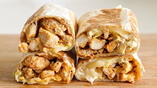 Chicken Wrap Recipe  Easy and Delicious Meal [upl. by Tobe]