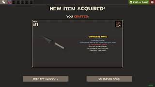 Craft Connivers Kunai in Team Fortress 2 [upl. by Home945]