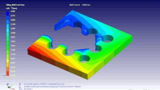 Moldex3D  UnderFill Melt Front Time Prediction [upl. by Dougie557]