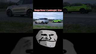 Fastest Range Rover vs Lamborgini Urus😈🗿🗿shorts Lamborghini urus range rover [upl. by Retsof]