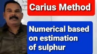 Estimation of sulphurCarius methodQuantitative AnalysisClass 11GOC IITJEE [upl. by Nart]