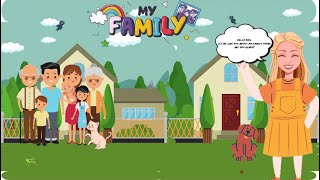 Vocabulary For Kids Song About Family Members amp Review Part Educational Video For Kids [upl. by Anaeerb]