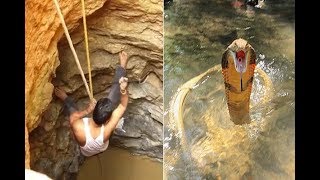 man jump in well to save cobra [upl. by Nadda968]