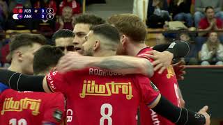 Highlights Jihostroj vs Halkbank Ankara [upl. by Eimmaj]