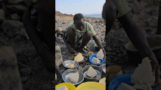 Turkana Tribe Fishing Village Most Staple Dish Is Ugali shortsfeed food africa [upl. by Camila]