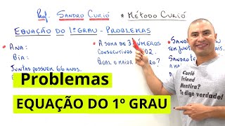 EQUAÇÃO DO 1º GRAU COM PROBLEMAS [upl. by Ilbert100]