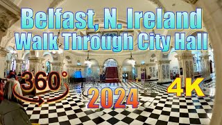 360° Belfast Northern Ireland  A Visit to City Hall in 4K [upl. by Rehpotsyrhc594]