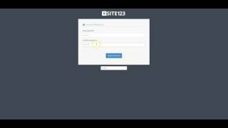 SITE123  How to retrieve a forgotten password [upl. by Pollard]