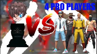 Vincenzo amp Ruok Vs 4 Pro Players FreeFire [upl. by Vanzant991]