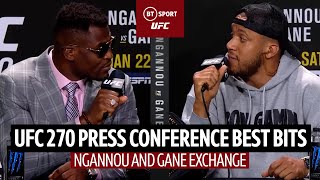 Ngannou and Gane on what really happened in sparring  UFC 270 Press Conference Highlights [upl. by Ontina]