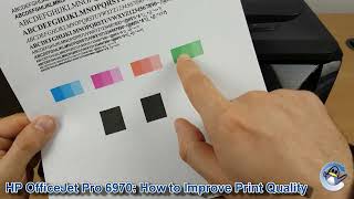 HP OfficeJet Pro 6970 How to do Printhead Cleaning Cycles and a print Quality Test Page [upl. by Hussey]