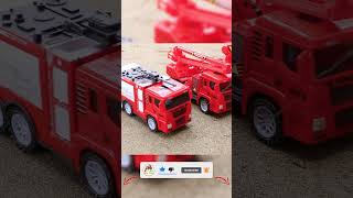 Rescue the truck from the pit with excavator and crane truck cartoys firetruck [upl. by Pinebrook812]