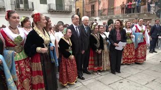 Mattarella e Begaj a Piana degli Albanesi [upl. by Hadihsar]