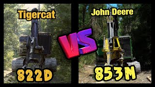 Talking about the John Deere 853M amp The Tigercat 822D [upl. by Ahsital]