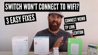 Smart Switch Wont Connect To Wifi 3 WAYS TO FIX [upl. by Aviva]