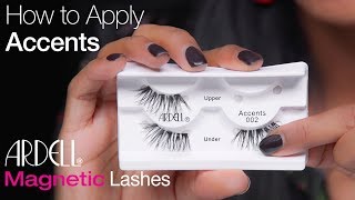 ARDELL  HOW TO APPLY ACCENT MAGNETIC LASHES [upl. by Mayman]