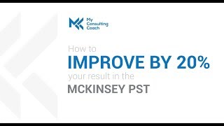 Boost your score in the McKinsey Problem Solving Test PST by 20 [upl. by Nidraj125]