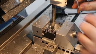 Linear encoders on stepper motor CNC milling machine Part 7 Prepare BK15 block [upl. by Maynard]