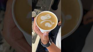 Drawing Latte Art Pattern  Rabbit 🐇 Latte Art ” [upl. by Blatman]