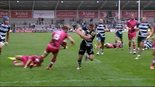 London Welsh terrible turnstile tackling on Tom Brady [upl. by Refotsirhc]