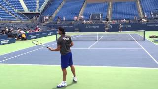 Lopez Practices His Serve [upl. by Dev]