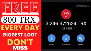 TronEre  New Free Tron Cloud Mining Project  Live Deposit Live Withdrawal Proof  Free 5000Trx [upl. by Liamaj313]