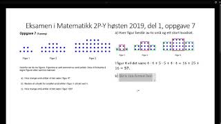 Eksamen i Matematikk 2P og 2PY høsten 2019 del 1 oppgave 7 [upl. by Hnahk140]