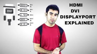 Hdmi vs DisplayPort vs VGA Ports Simply Explained Hindi [upl. by Eedissac]