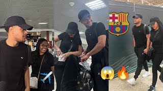 ✈️ Finally 🔥 Vitor Roque AIRPORT arrival to Barcelona 🔥 ✅All set for Barca 🔥 Barcelona transfers [upl. by Rinaldo]